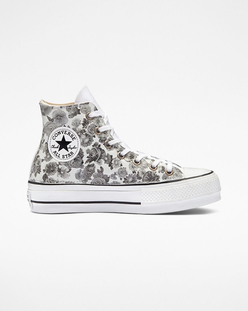 Zapatos Plataforma Converse Chuck Taylor All Star Lift LTD Floral Altas Mujer Flores | PE 2078L4